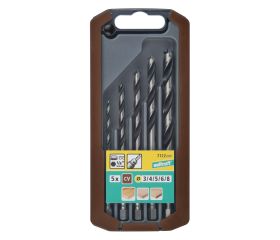 Juego de brocas espirales de madera, vástago hexagonal