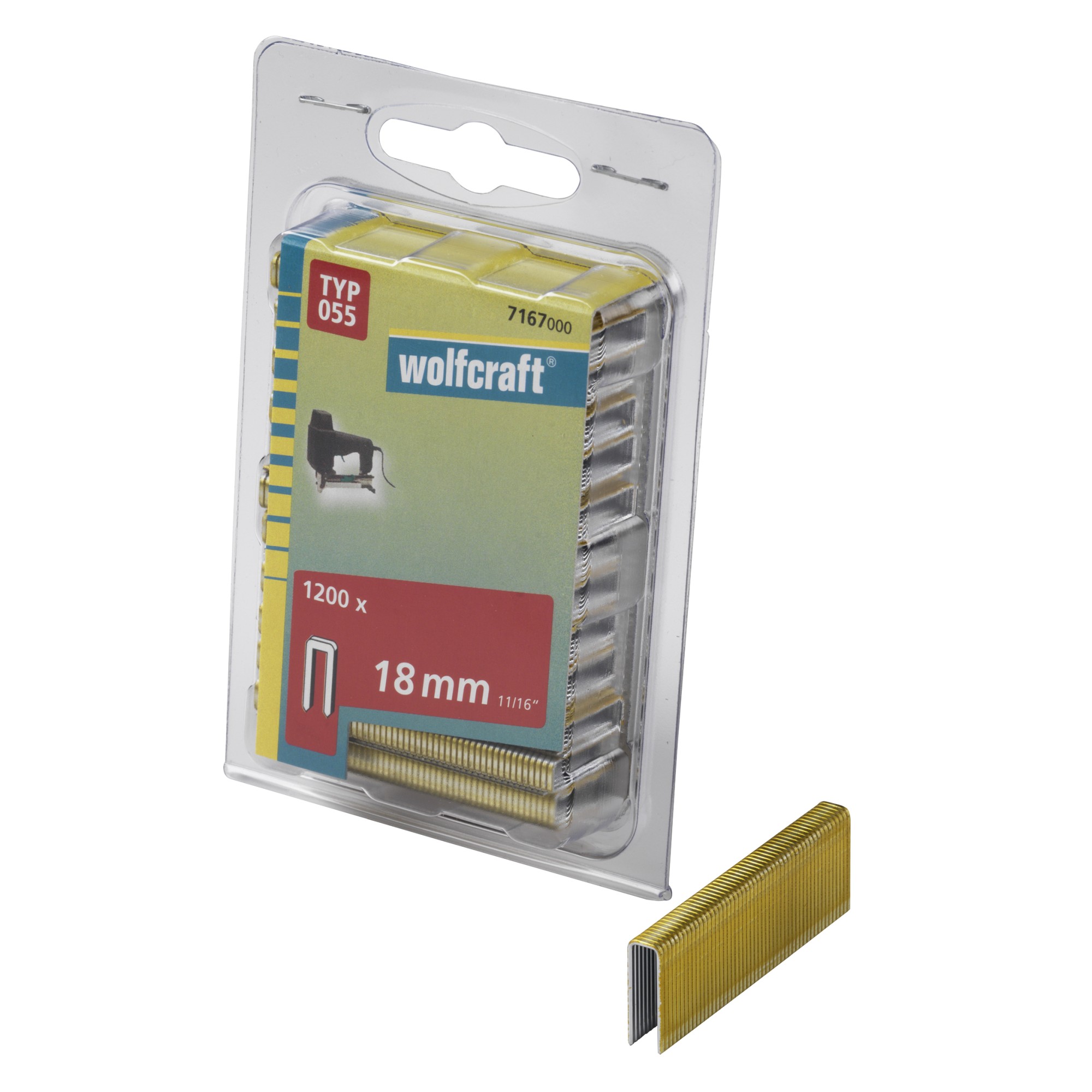 Grapas de lomo estrecho, tipo 055