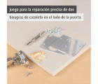 Juego de proyecto "Reparación de bisagras de cazoleta – Lado de la puerta"