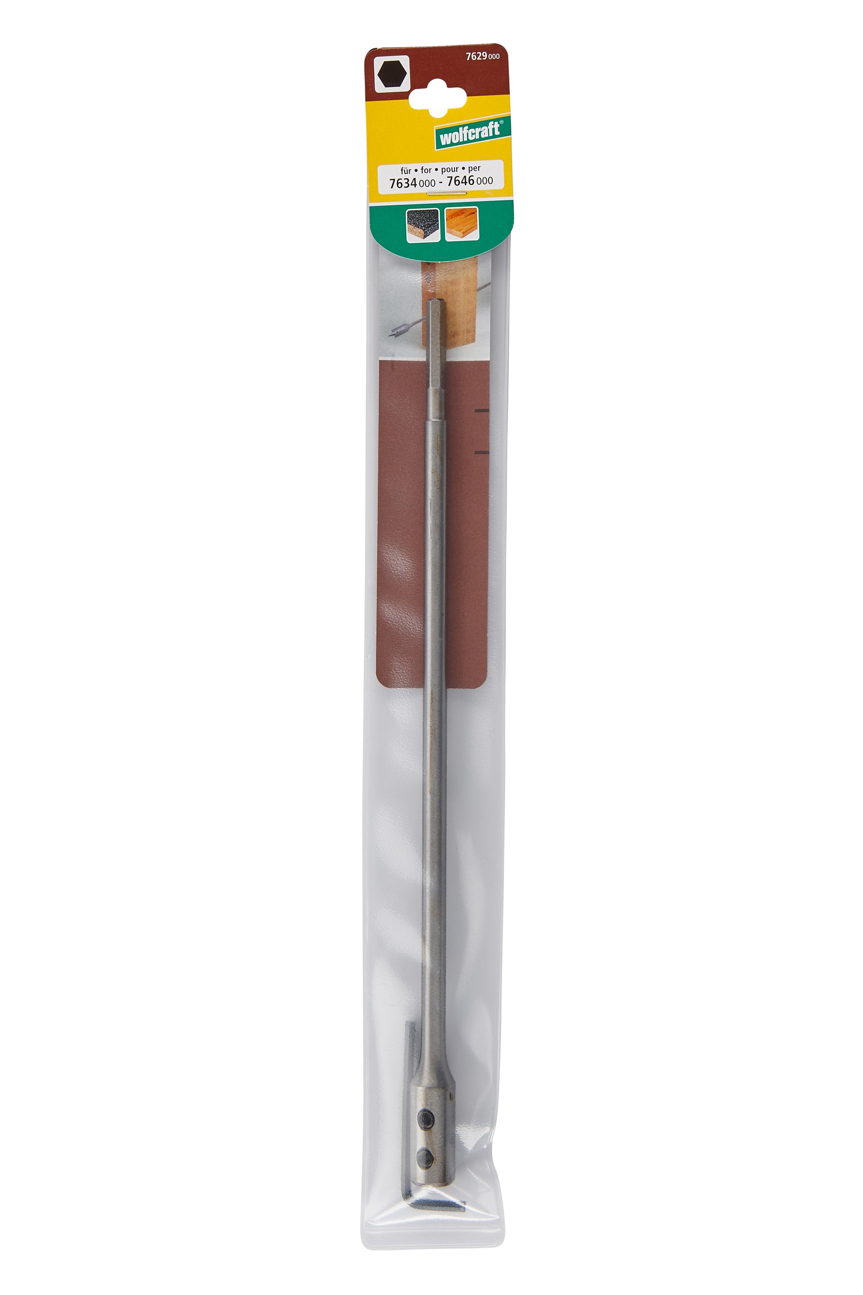 1 vástago de prolongación para brocas de pala