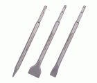 Juego de cinceles con vástago SDS-plus, 3 piezas