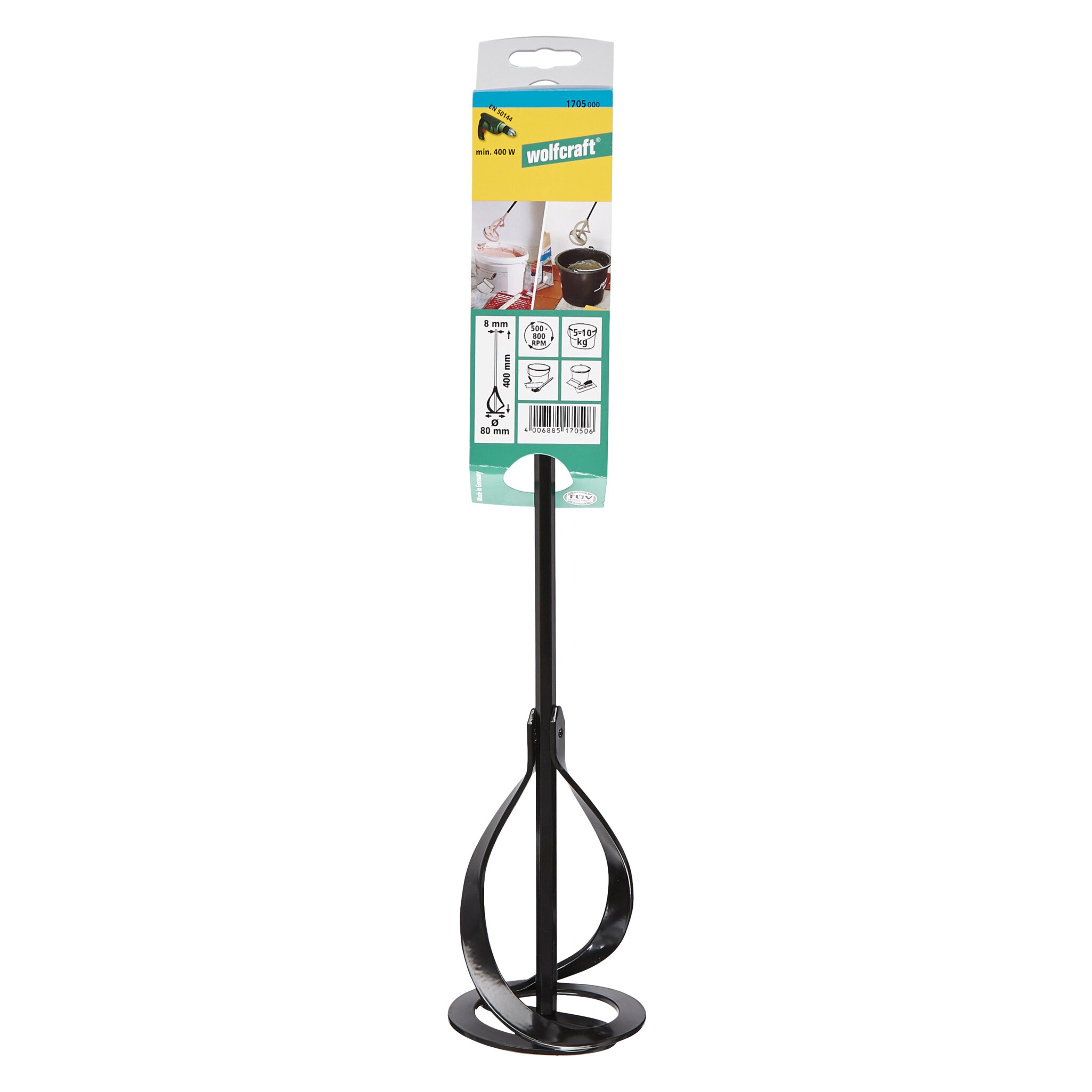 1 mezclador para pintura y mortero Ø 85 x 400 mm