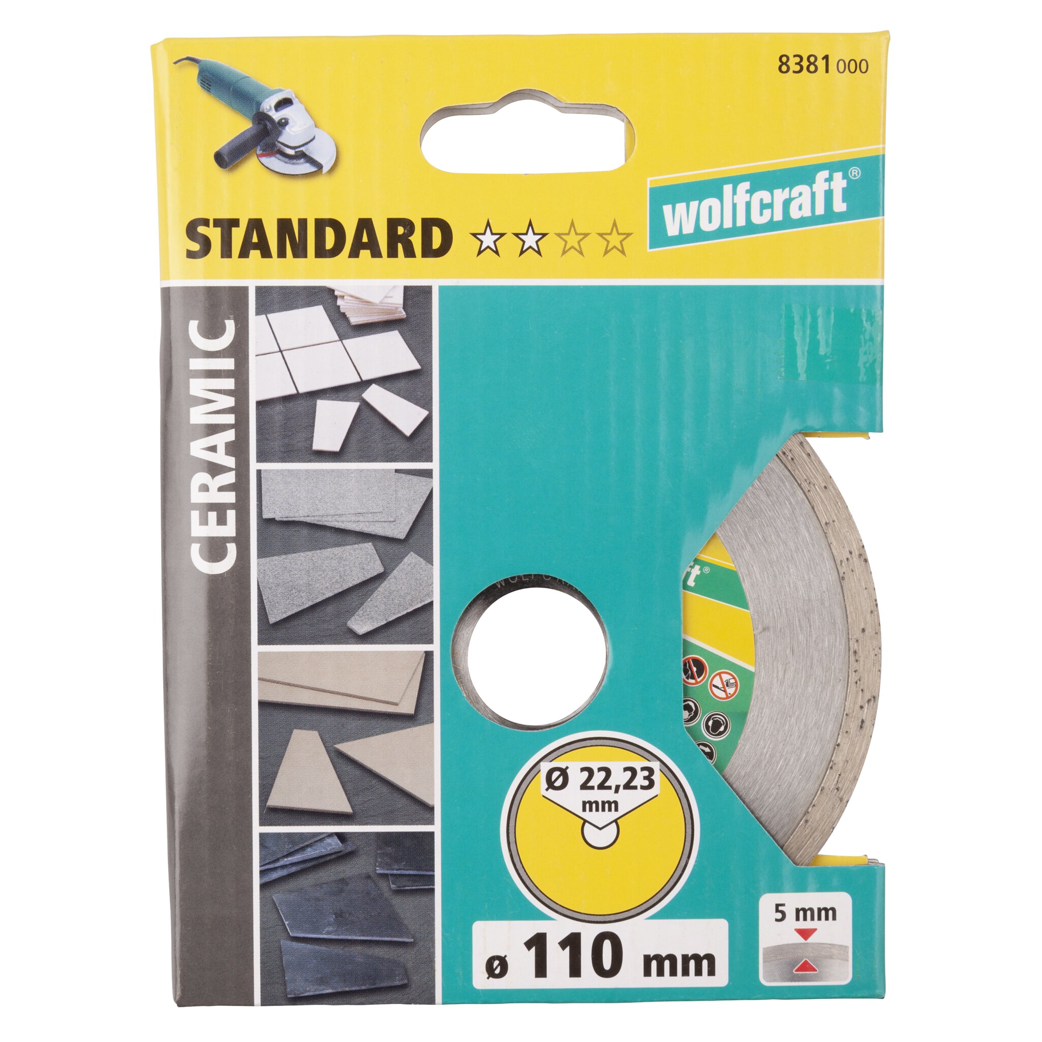 1 disco de corte de diamante Standard Ceramic ø 110 mm