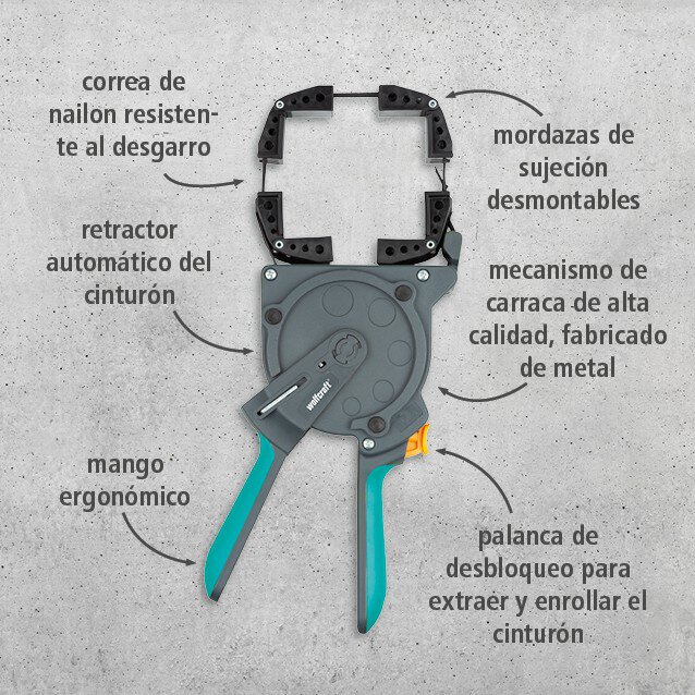 1 tensor de cinta monomanual de 5 m