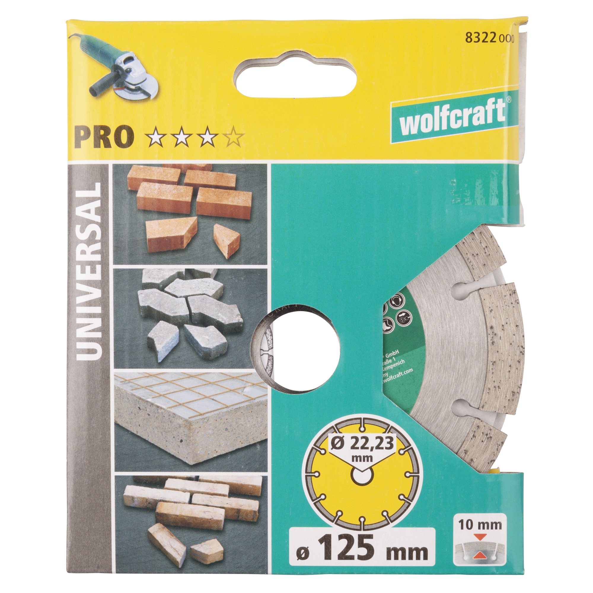 1 disco de corte de diamante Pro Universal ø 125 mm