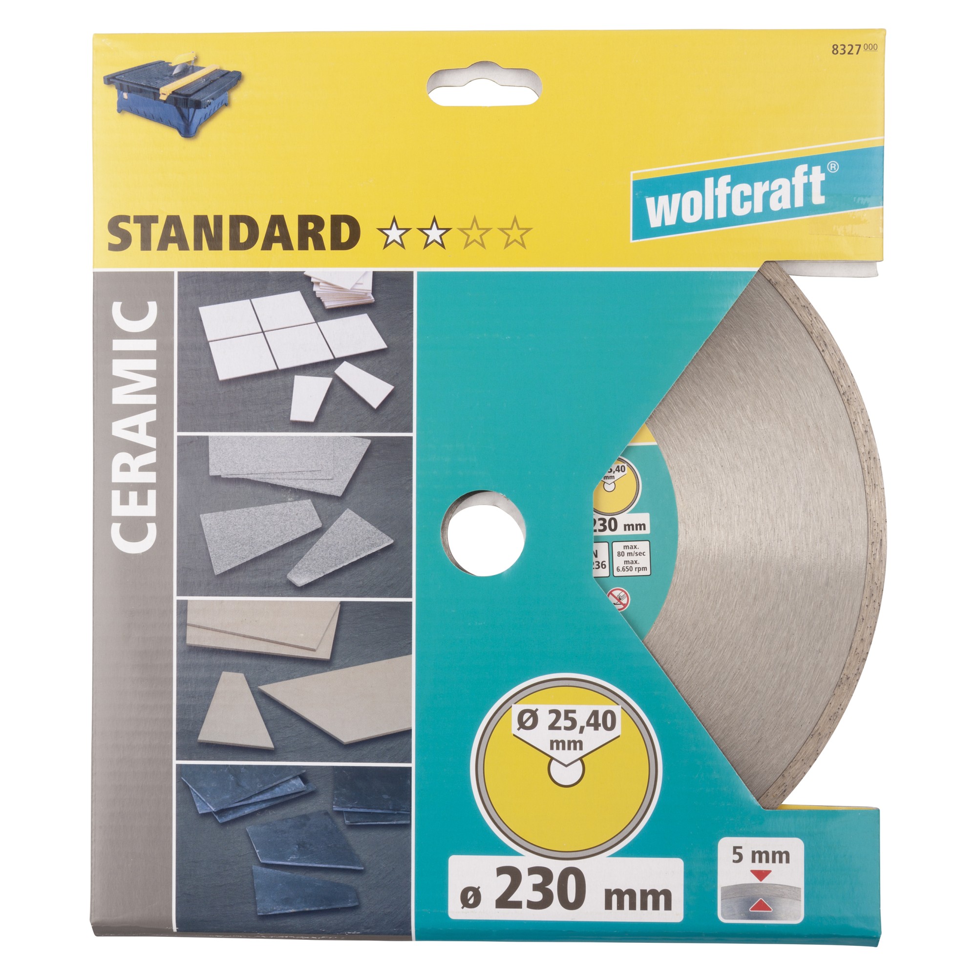 1 disco de corte de diamante Standard Ceramic ø 230 mm