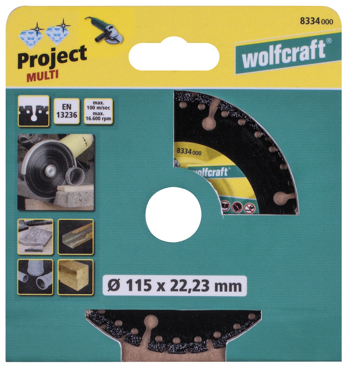 1 disco de corte de diamante Pro Multi ø 115 mm