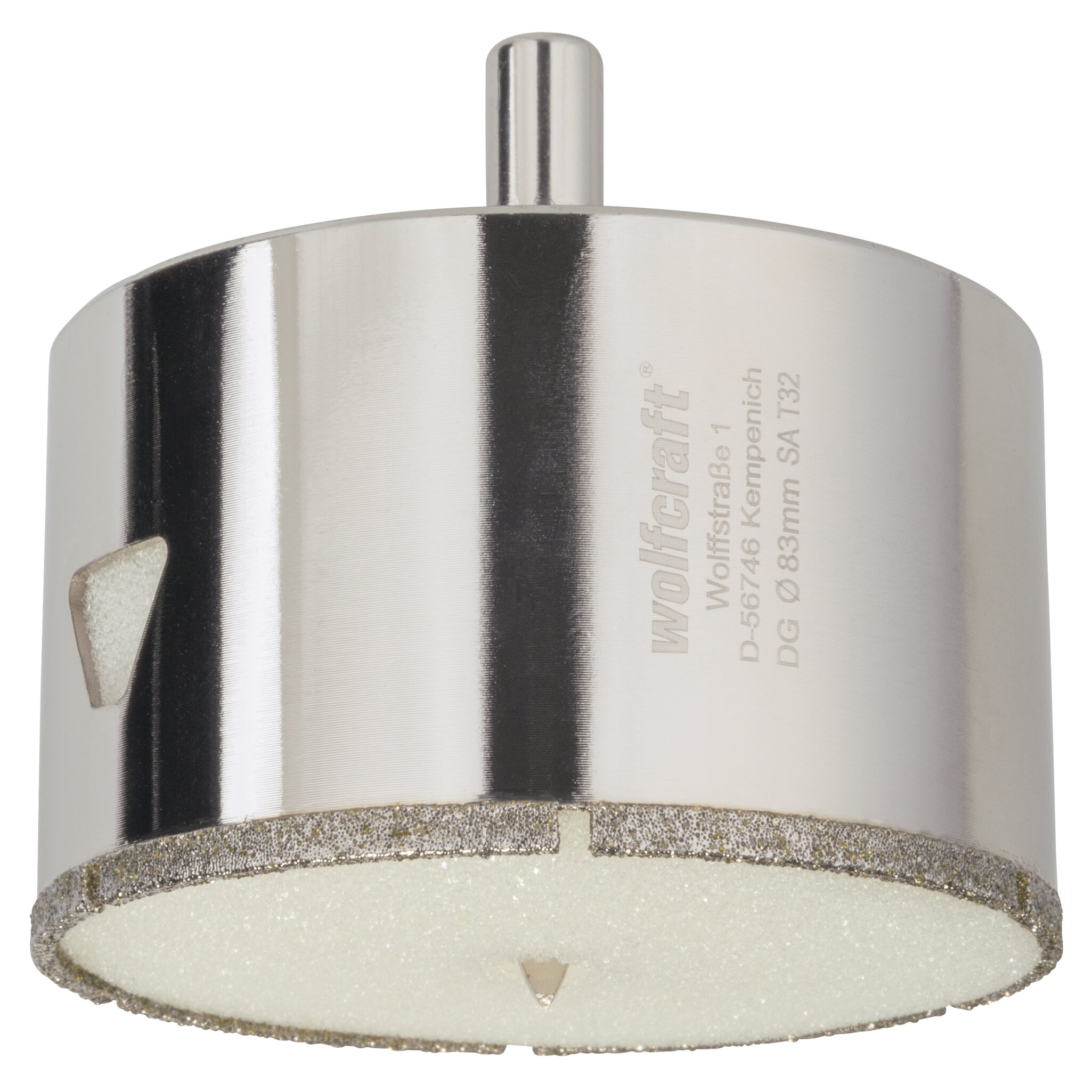 1 broca de perforación de diamante con vástago ø 83 mm