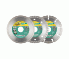 Set de 3 discos diamantados de corte