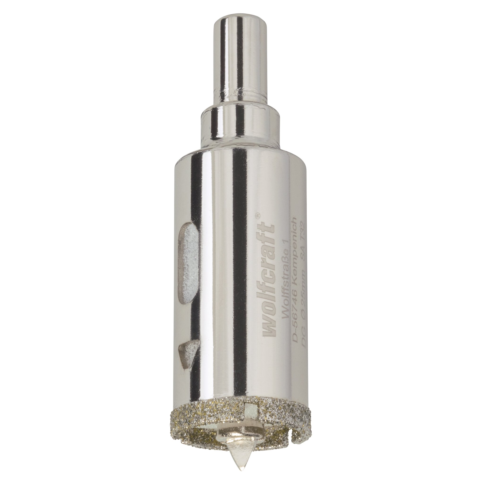 1 corona de perforación de diamante con vástago ø 25 mm