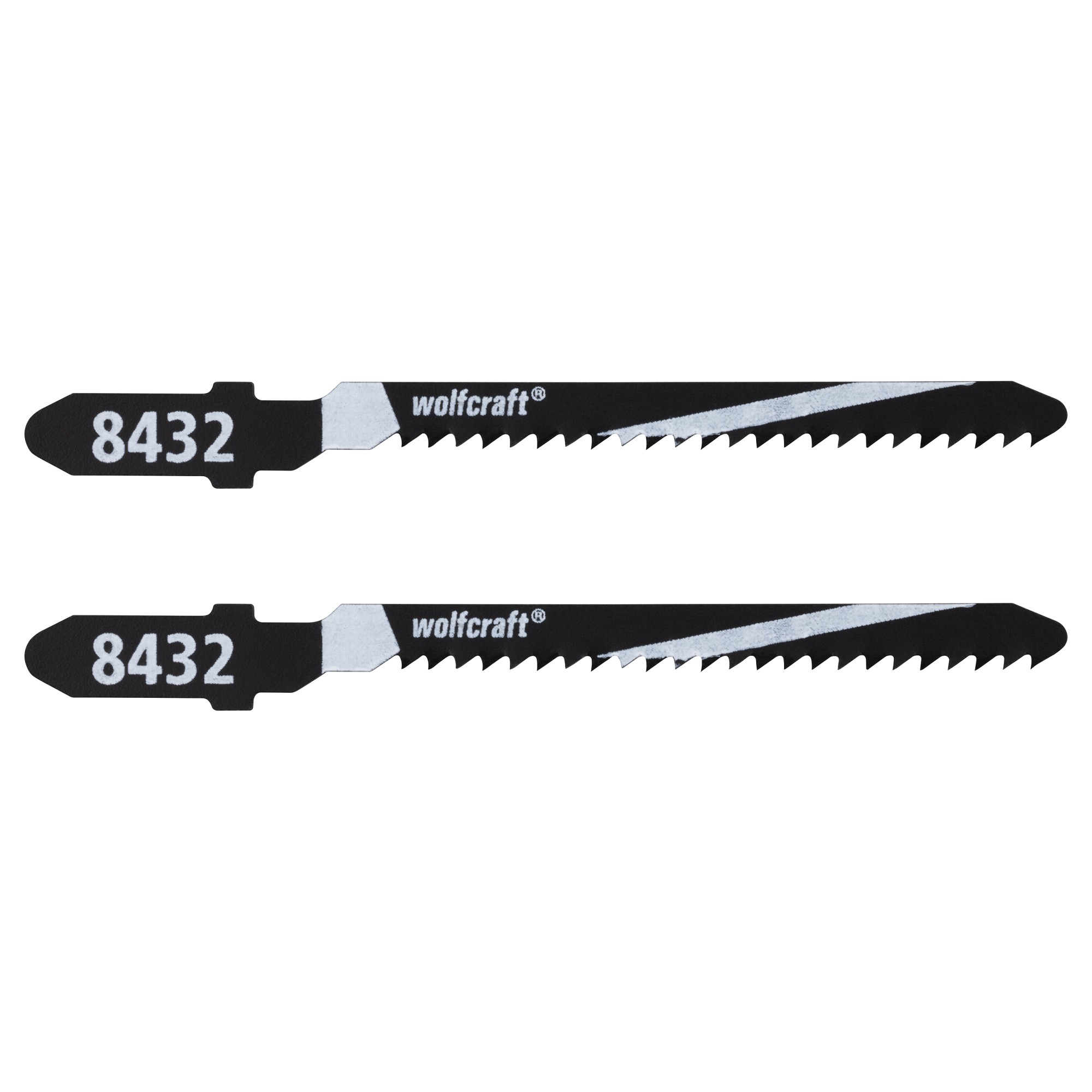 2 hojas de sierra de calar HCS L=76 mm, vástago en T