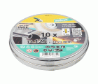 10 discos de corte para acero inoxidable, extrafinos, Ø 125 mm