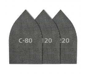 Juego de rejillas de lijado adhesivas para placa de yeso, 107 x 175 mm