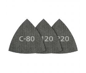 Juego de rejillas de lijado adhesivas para placa de yeso, 95 mm