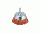 1 cepillo de copa de alambre de nylon, agresivo vást. 6 mm Ø 65 mm