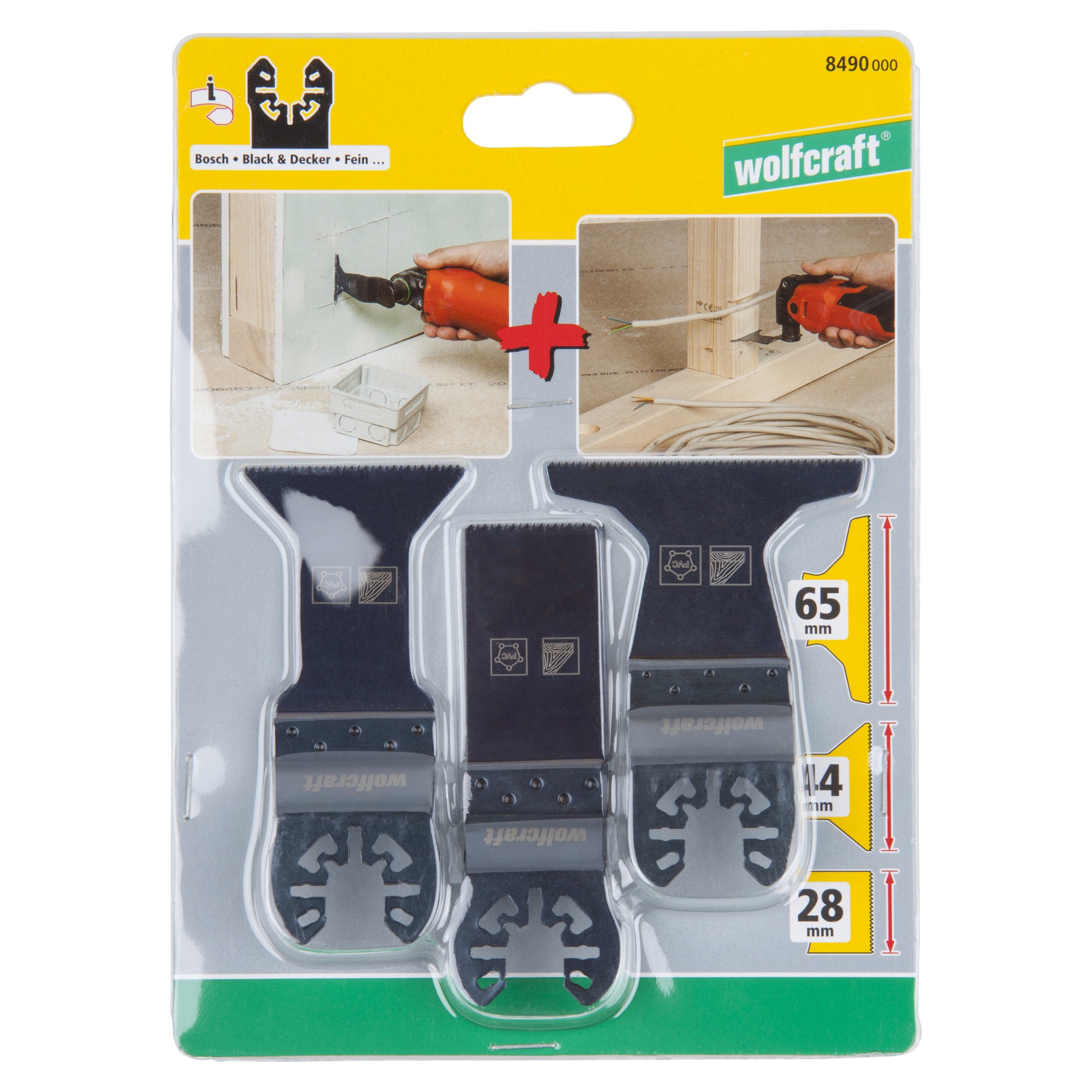 1 juego de sierra vibratoria para construcción en seco Estándar 3 piezas