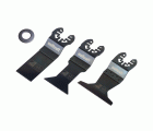 Juego de sierra vibratoria para construcción en seco ˮStandardˮ de 3 piezas, enganche universal