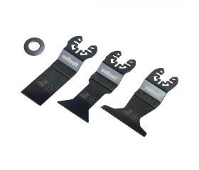Juego de sierra vibratoria para construcción en seco ˮStandardˮ de 3 piezas, enganche universal