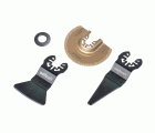 Juego de sierra vibratoria para reparación de juntas ˮStandardˮ de 3 piezas, enganche universal