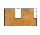 1 fresa de ranuras HSS S=6mm ø4x13mm