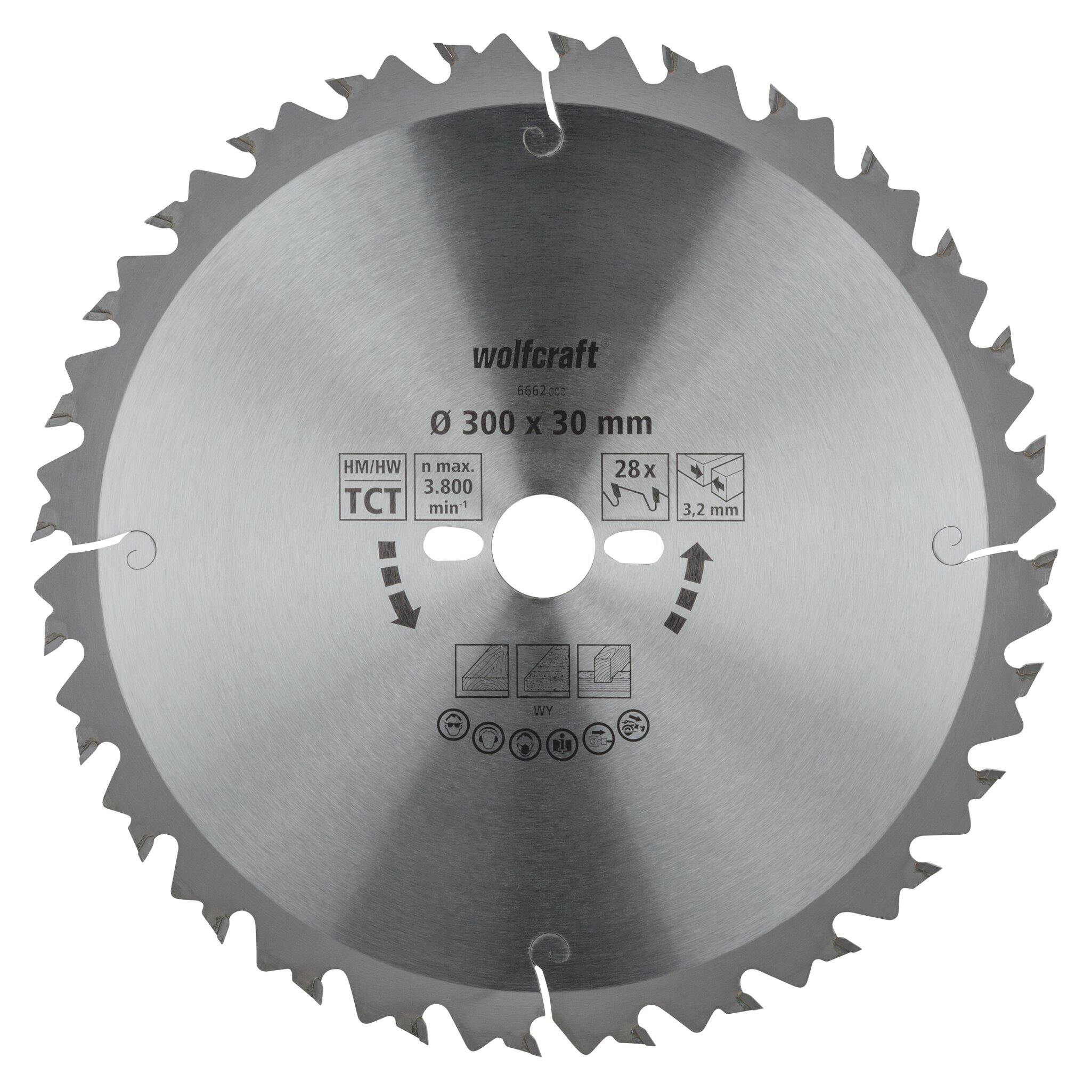 1 disco para sierras circulares de mesa CT, 28 dientes ø300 mm