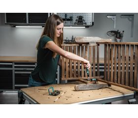 Atornillador manual con portapuntas, largo