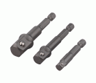 Juego de adaptadores de llave de vaso, 3 piezas