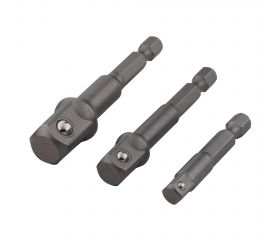 Juego de adaptadores de llave de vaso, 3 piezas