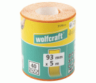 1 rollo de papel abrasivo de grano Grano 40, 5 m x 93 mm