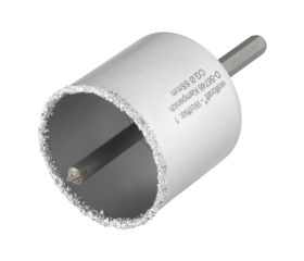 Corona de perforación, recubierta de carburo de tungsteno, con adaptador, Ø 68 mm