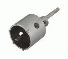 Corona de perforación con broca de carburo y adaptador SDS-Plus, Ø 68 mm