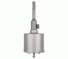 Corona de perforación con broca de carburo y adaptador SDS-Plus, Ø 68 mm