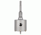 Corona de perforación con broca de carburo y adaptador SDS-Plus, Ø 68 mm