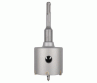 Corona de perforación con broca de carburo y adaptador SDS-Plus, Ø 68 mm