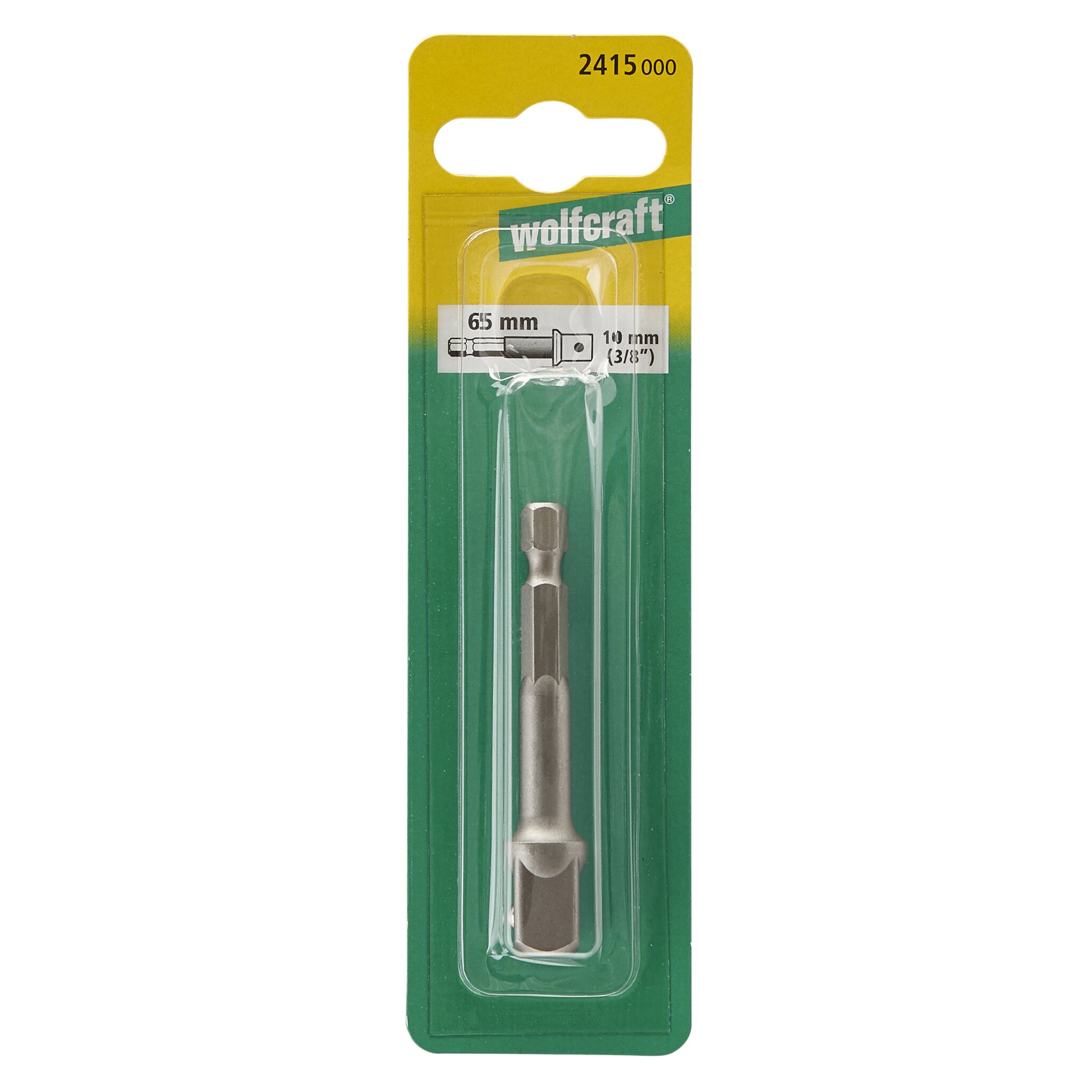 1 adaptador insertable, alojamiento 3/8, l=65 mm