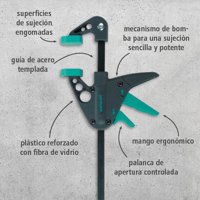 2 mini-sargentos monomanuales EHZ 40/110 mm