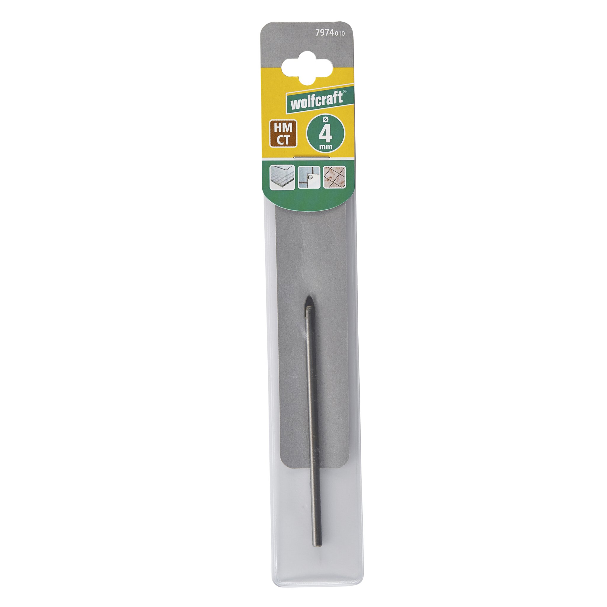 1 broca para cristal y azulejos CT Ø 4 mm