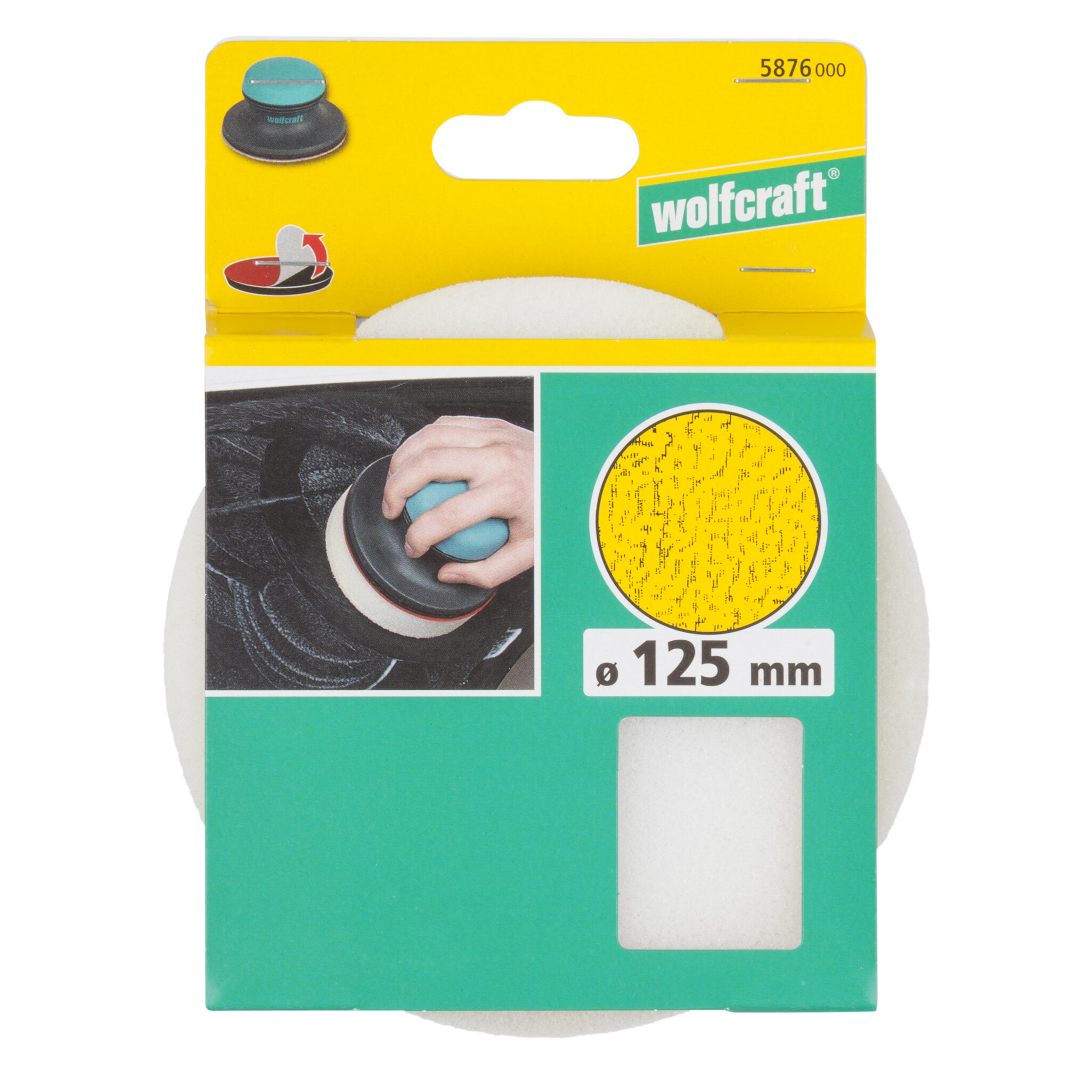 1 esponja de pulir adhesiva fixoflex de 125 mm de diámetro