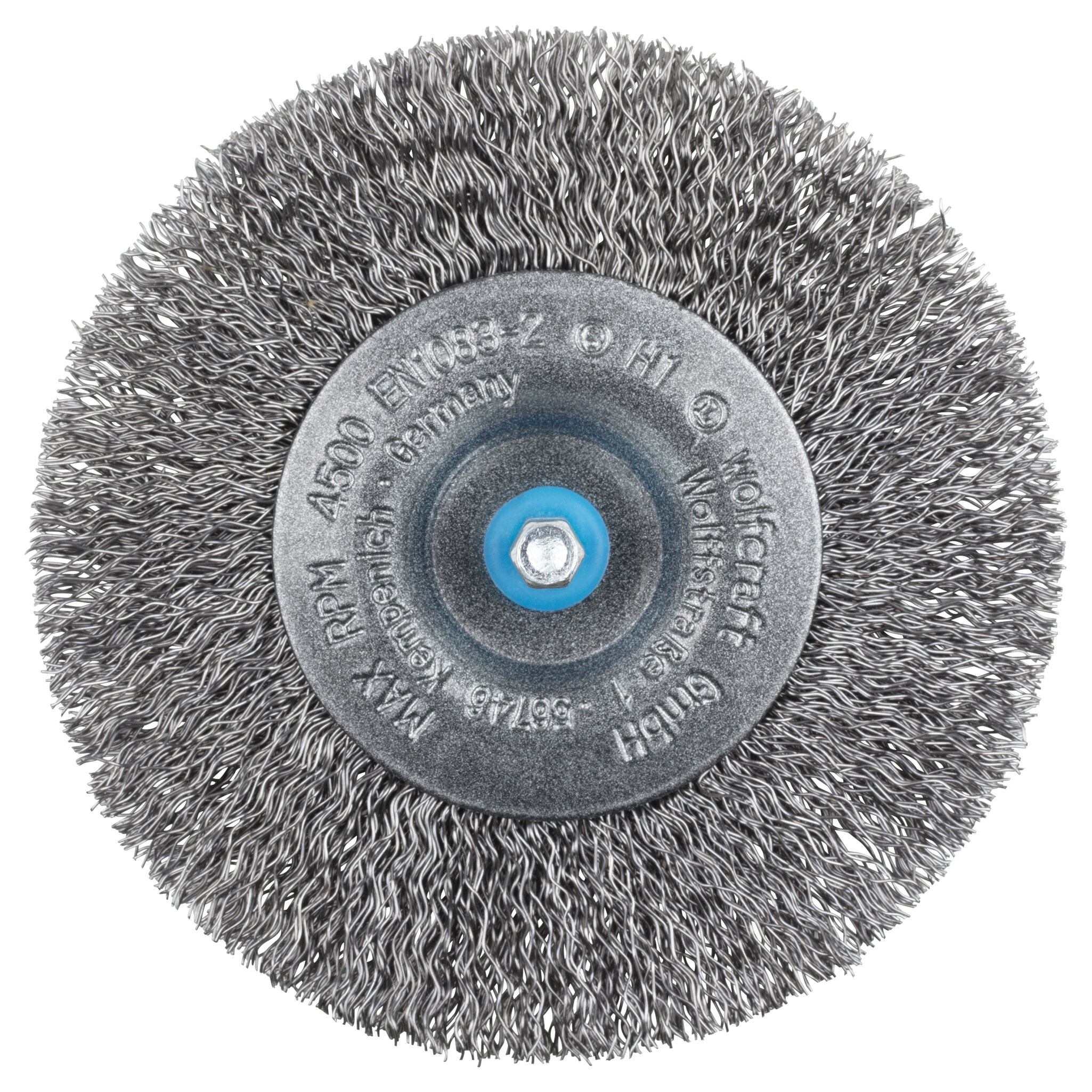 1 cepillo de disco de alambre de acero vást. hexagonal Ø 100 x 10 mm