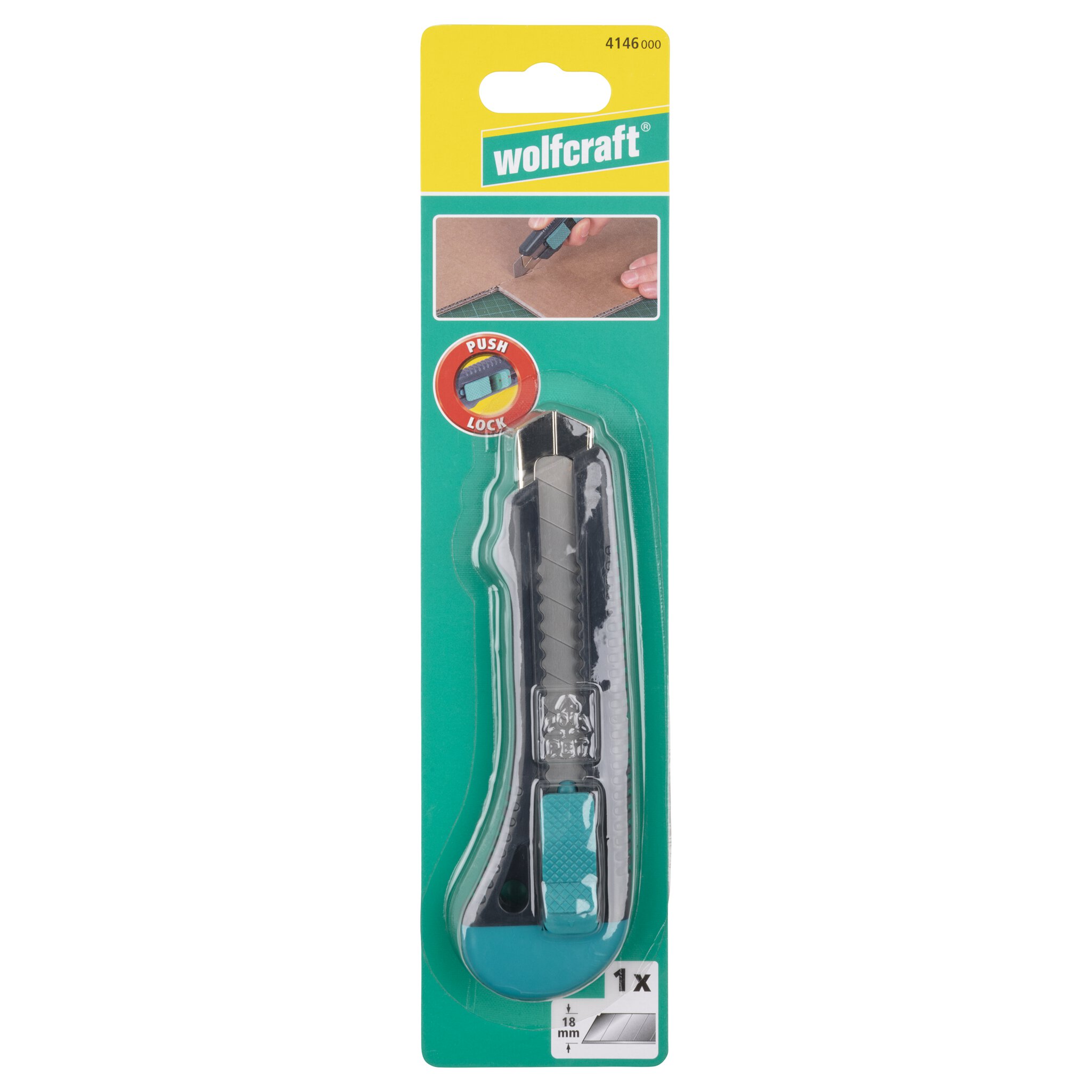 1 cúter de cuchillas separables estándar de 18 mm