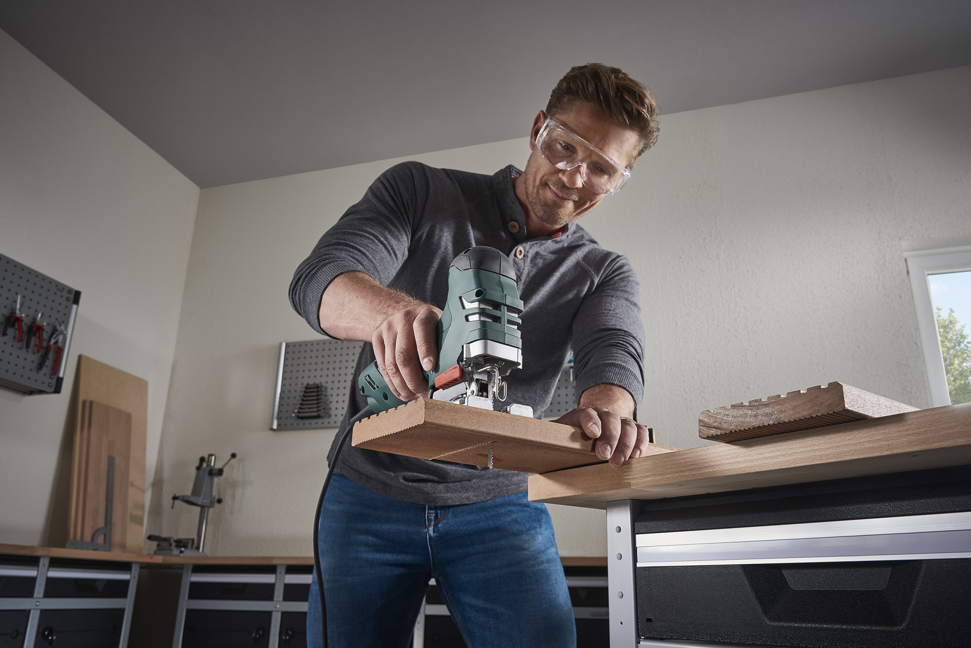 Hojas de sierra de calar HSS, vástago en T, madera y plástico, corte limpio