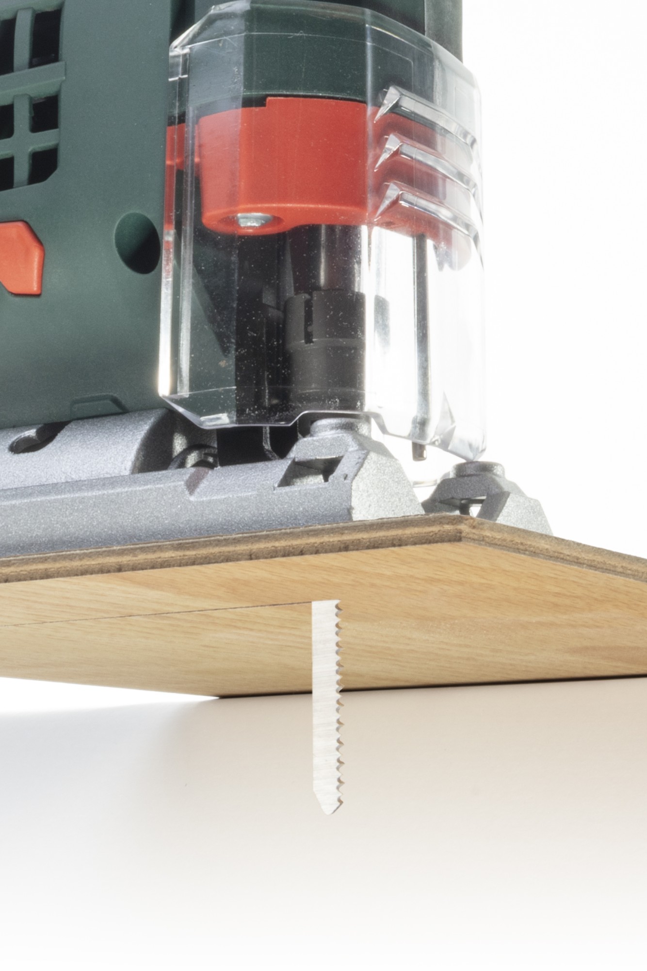 Hojas de sierra de calar HCS, vástago en T, madera, corte curvo limpio