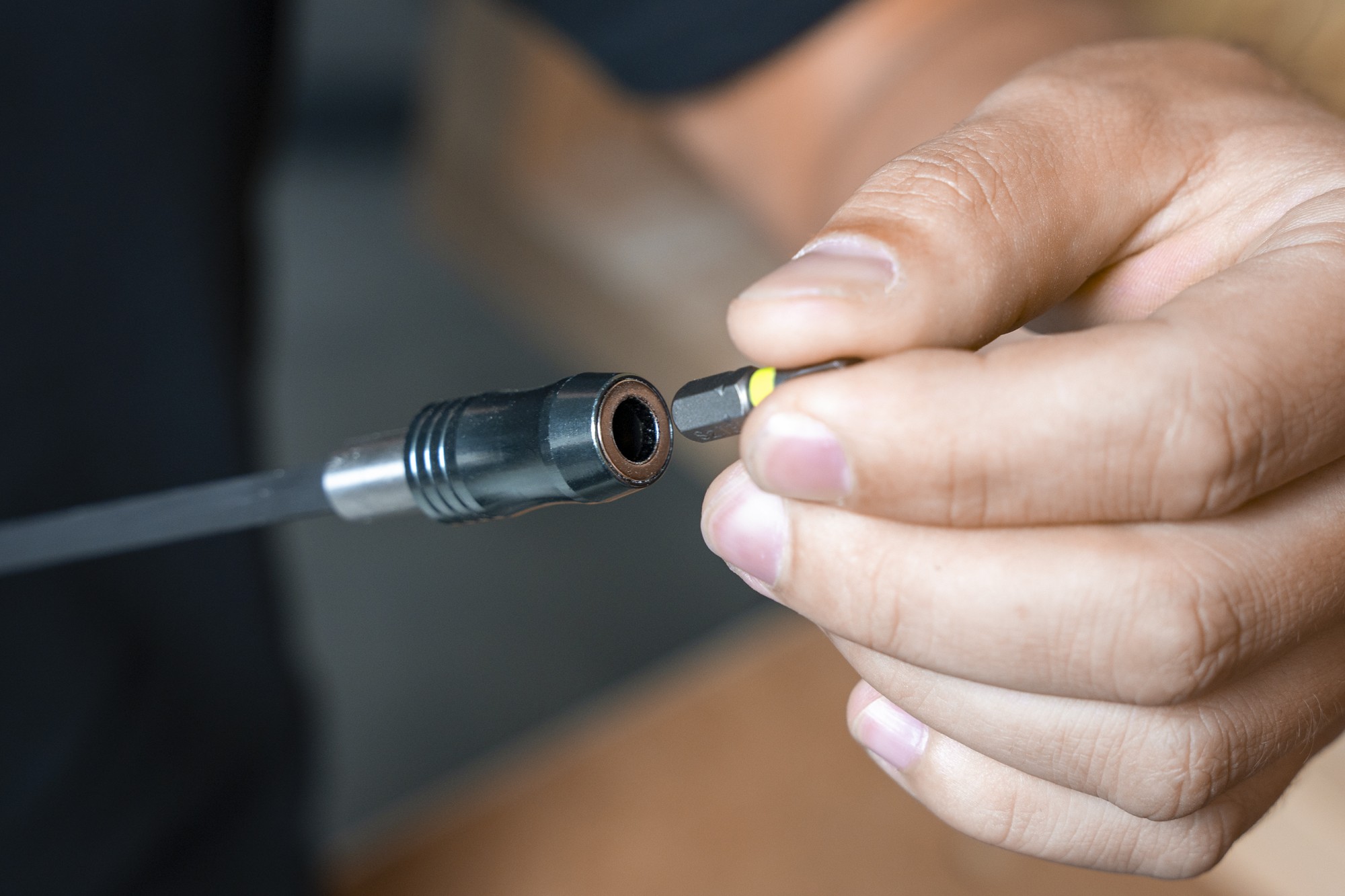 Portapuntas con vástago extralargo