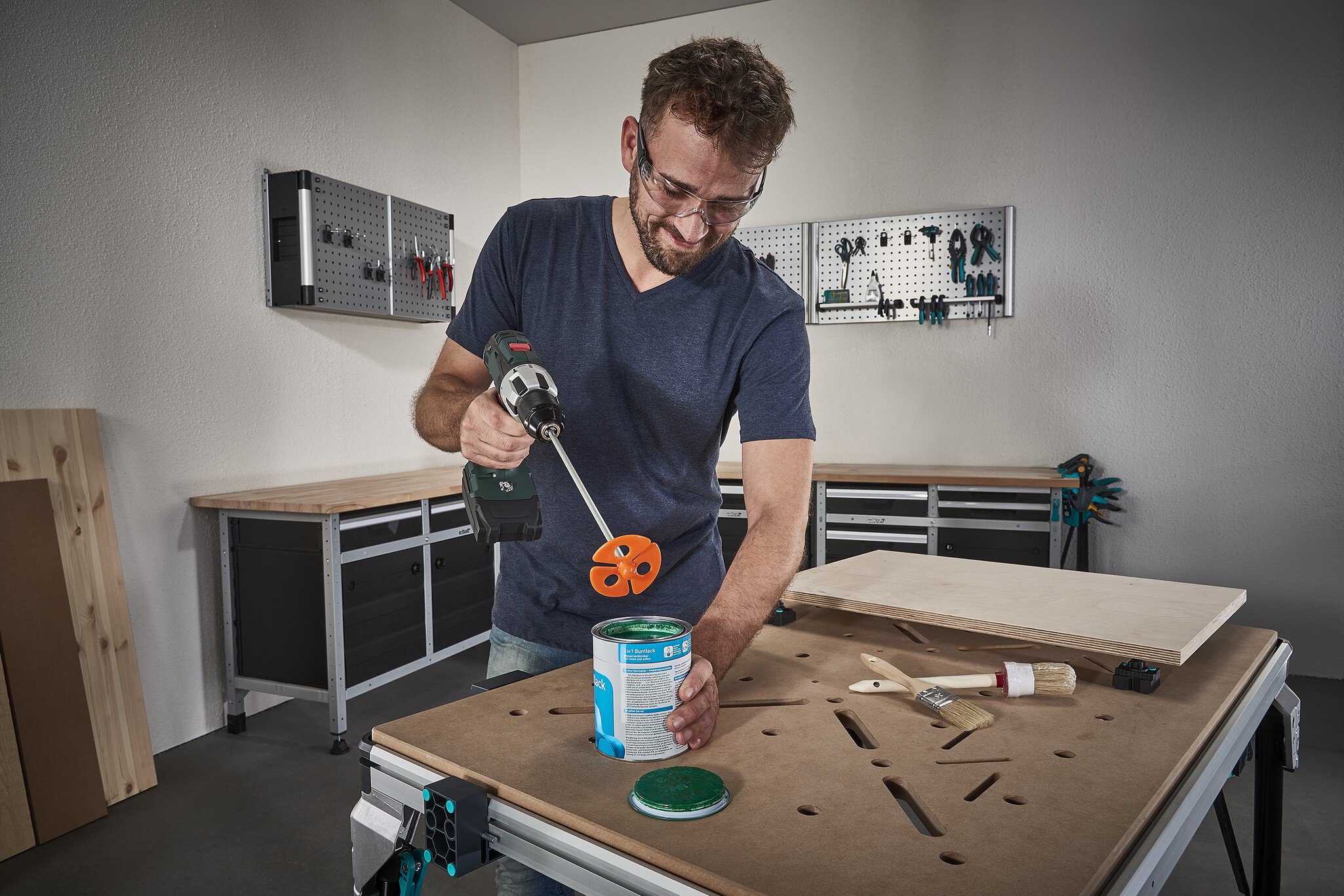 1 mezclador para pintura Ø 60 x 350 mm suelto