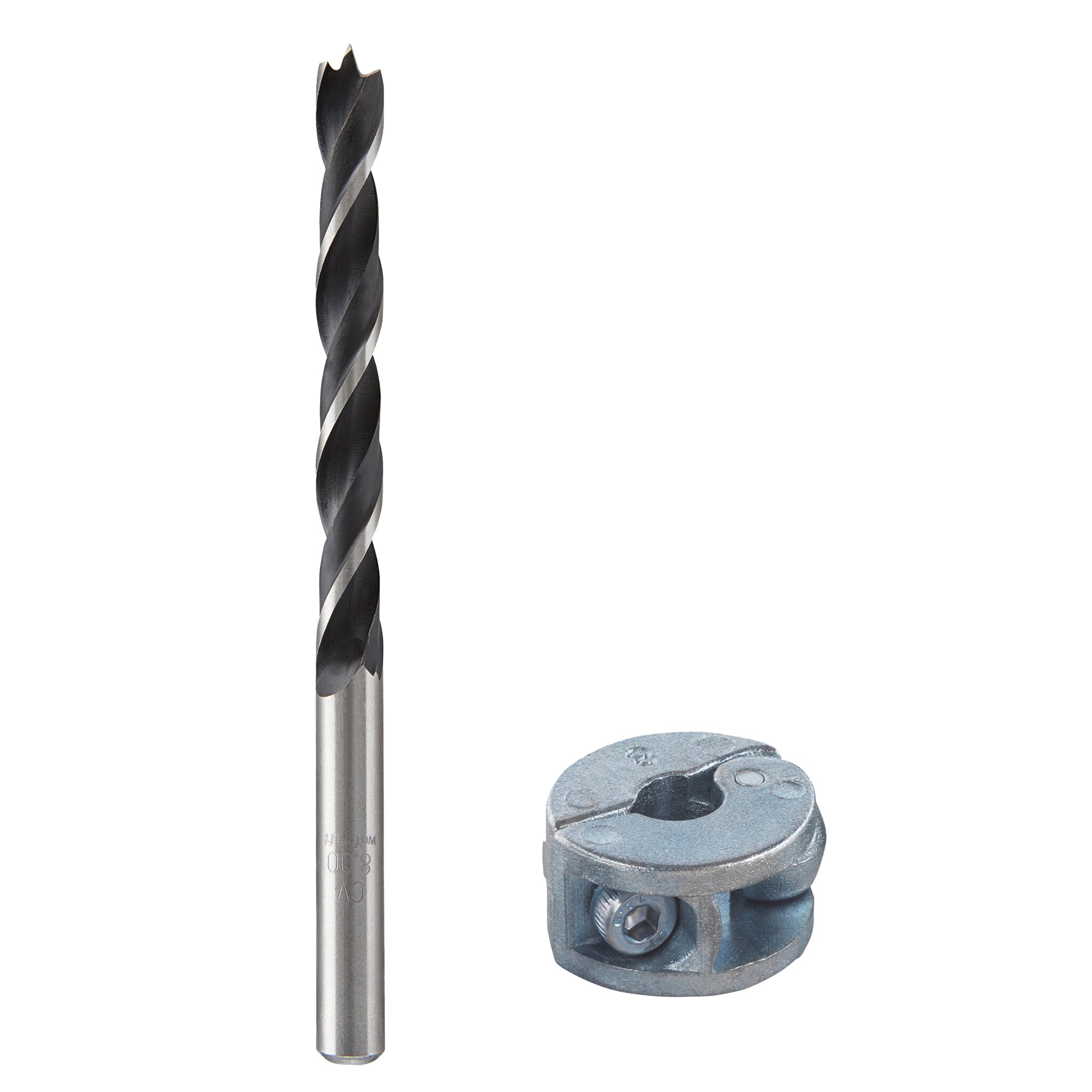 1 juego de brocas espirales para madera de 2 piezas Ø 8 mm