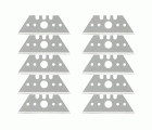 10 cuchillas trapezoidales profesionales de 0,65 x 52 mm