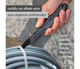 Cúter de cuchillas separables PRO SAFETY, 18 mm