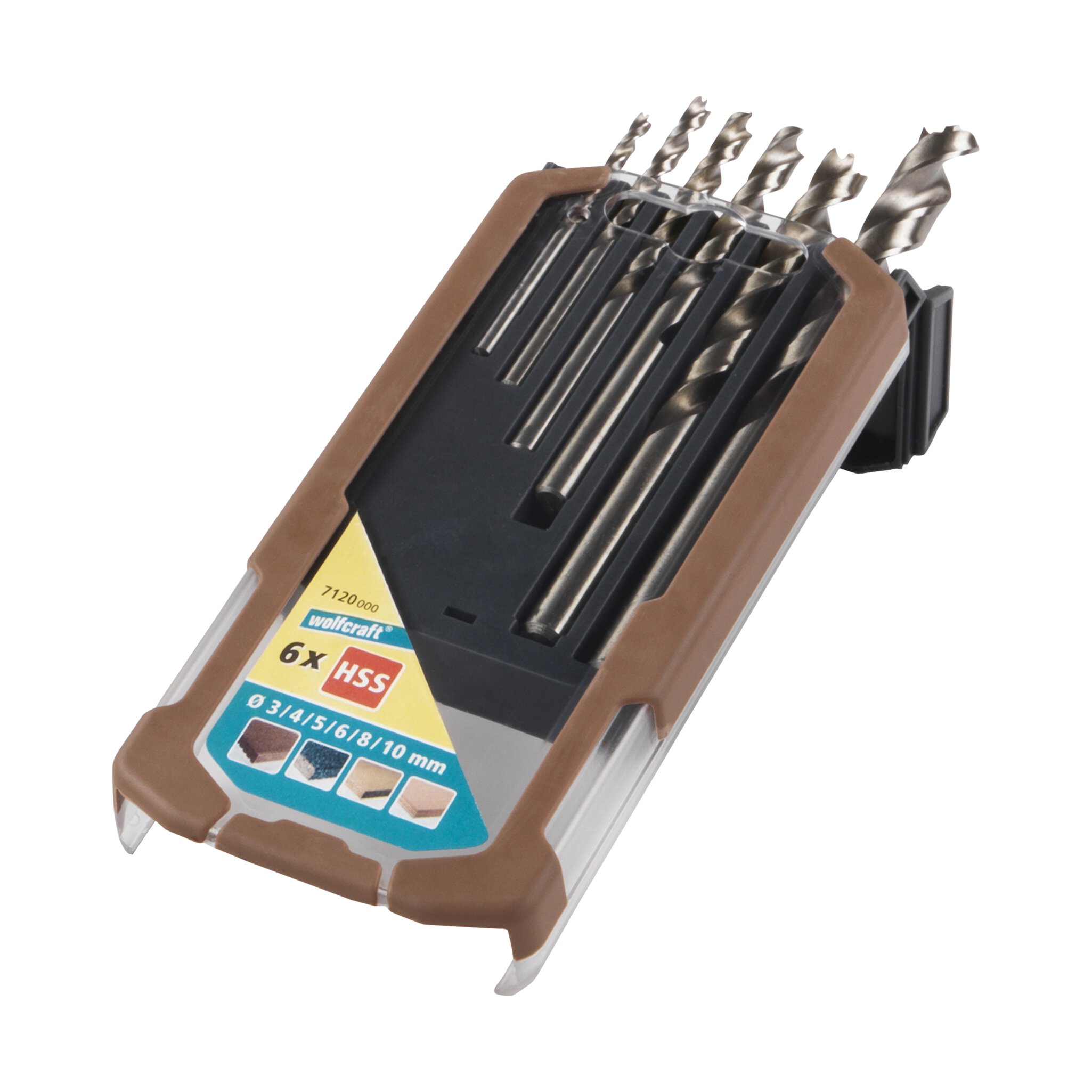 Juego de brocas espirales de madera, HSS