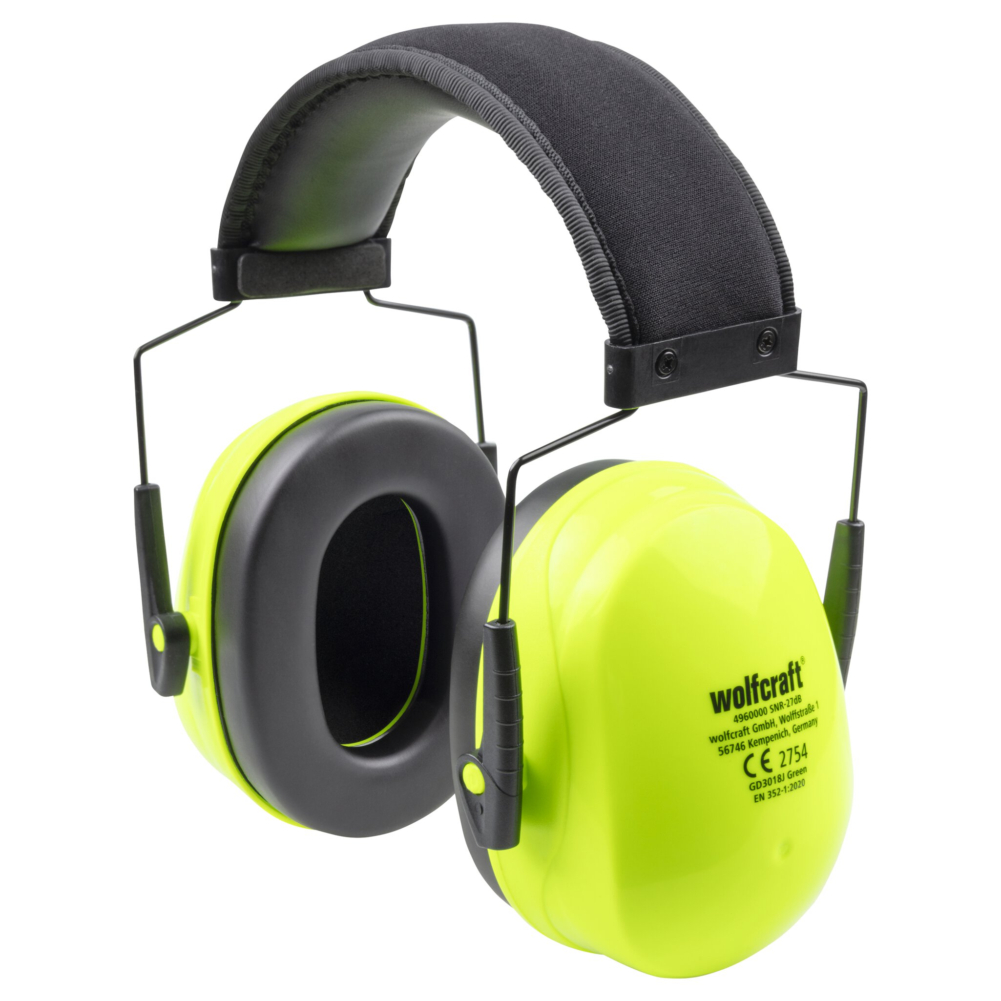 Protector auditivo con orejeras KIDS, verde