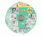 1 conjunto básico para amoladora de ángulo ø 115 mm